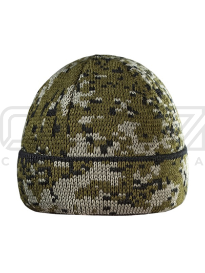 Шапка вязаная Frost 3-х нитка с отворотом ут.флис цв.цифра тк.акрил шерсть 1