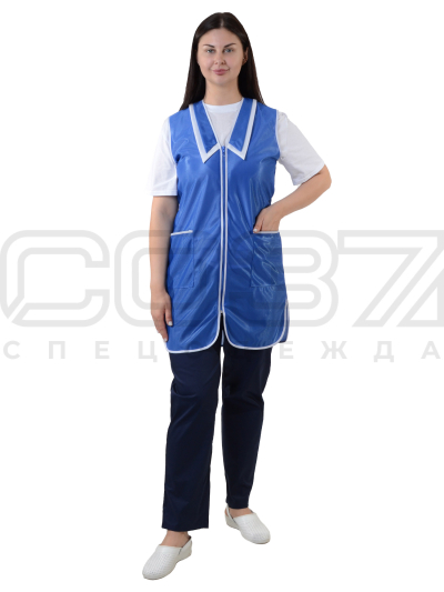 Халат женский АР151 цв.василёк тк.нейлон (2)