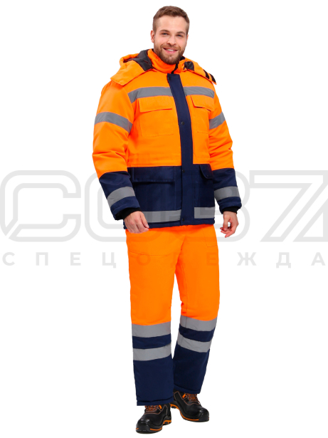 Костюм рабочий зимний Грейдер с СОП тк.смесовая (куртка+пк) (0)